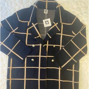 Anne Klein long open front cardigan NWT
